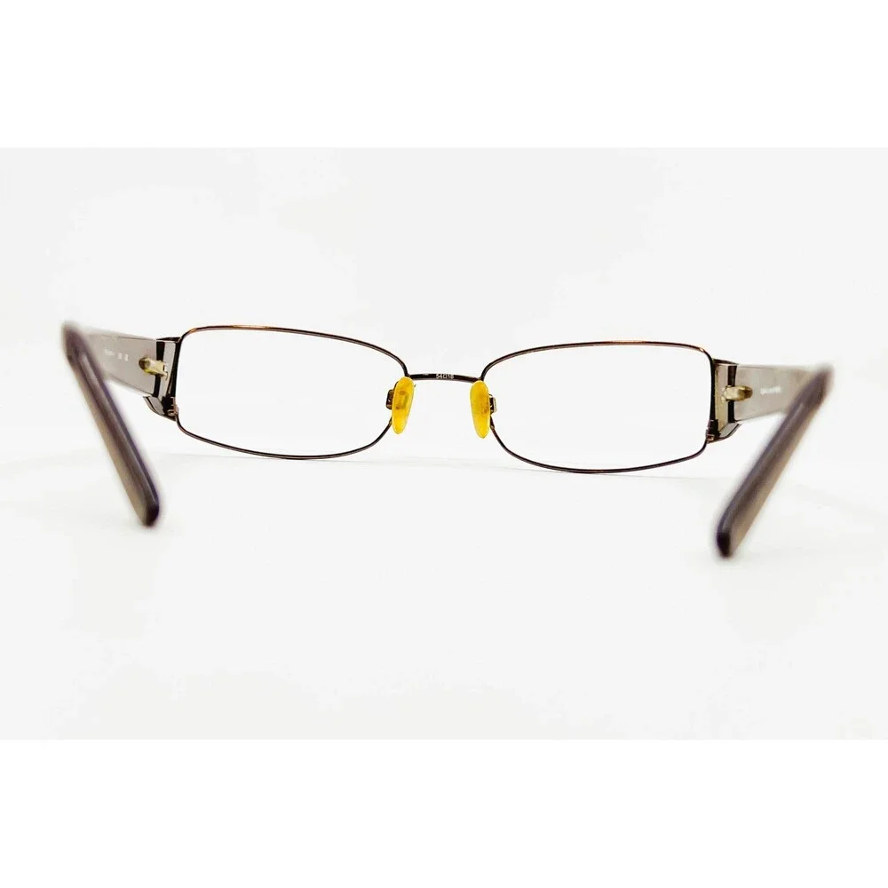 Sophia Loren Eyeglasses Womens Brown Gold M185 Floral Temple 54-18-135